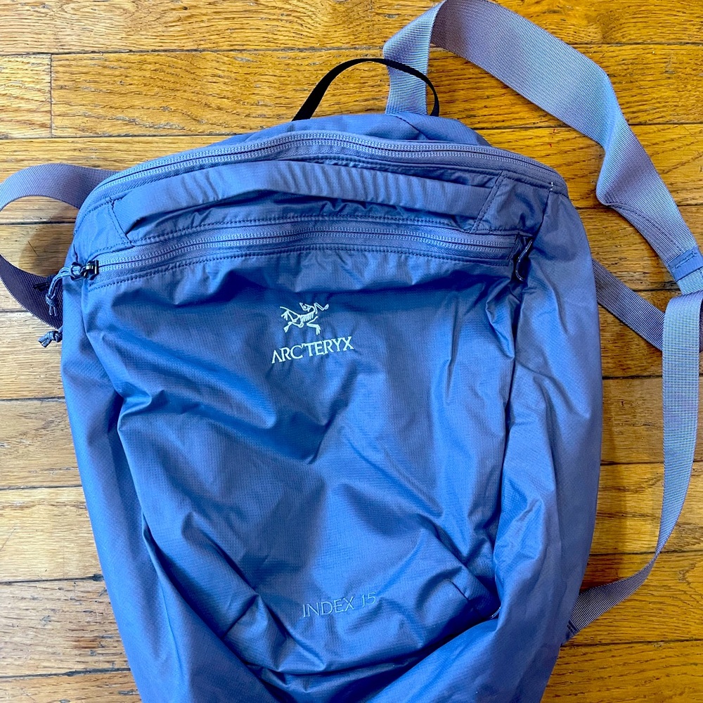 Arcteryx Index 15 backpack In Lavender. Lightly used in great condition.